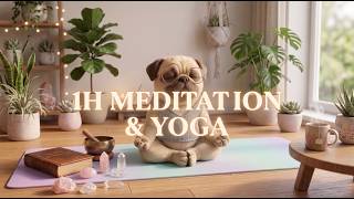 Meditation with Piwi the Pug 🐾 Relaxing Music for Yoga, Reading & Focus (1H) screenshot 1