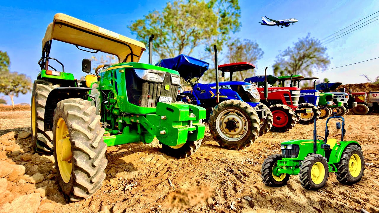 Real Tractor Strenght Test | 5310 Johneere | YUVO 575 4x4 | Sonalika Tiger | Eicher 485 | Swaraj 744