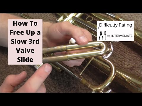 Cara gratis Up Lambat Trumpet 3 Valve Slide
