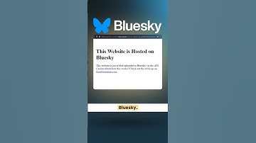 This website is hosted on Bluesky… but how? #bluesky