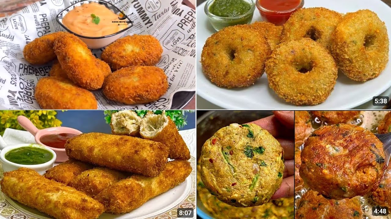 5 Types of Chicken Cutlets | Party & Iftar Special Chicken Snacks