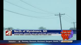 News   Strong Winds Causing Problems For Power Lines