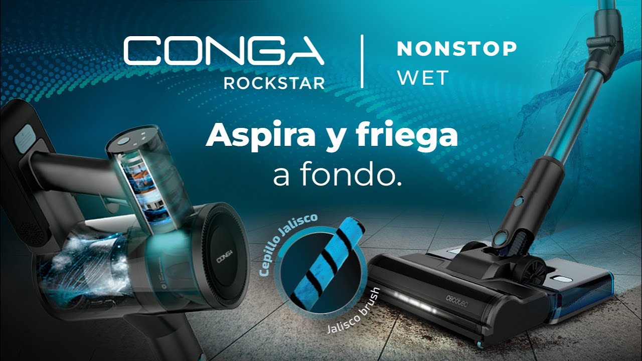 Cecotec Conga Rockstar 2500 Thunder Jalisco Aspirador Escoba/Mano sin Cables  33.6V 400W, PcComponen