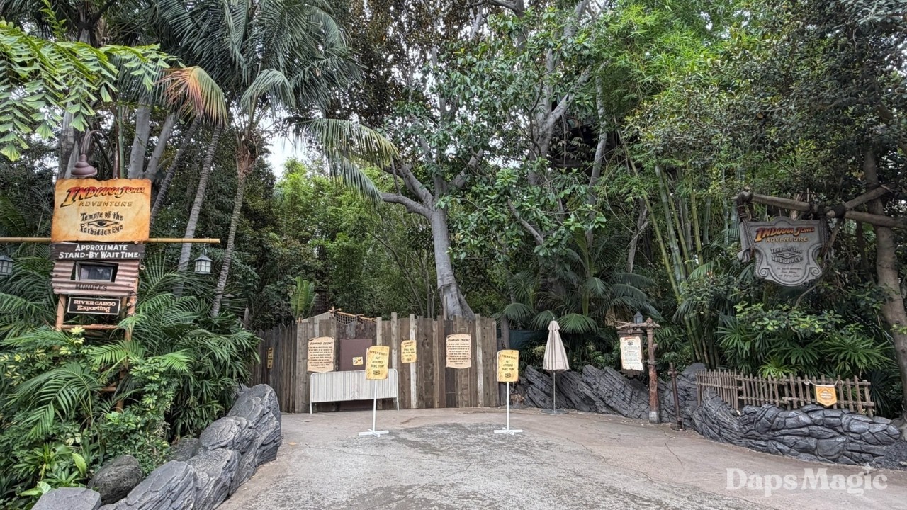 Indiana Jones Adventure: Temple of the Forbidden Eye Closed for Refurbishment at Disneyland 4K