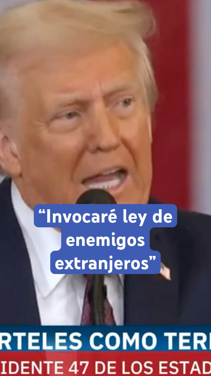 Trump revive la ley de enemigos extranjeros para eliminar grupos criminales #shorts