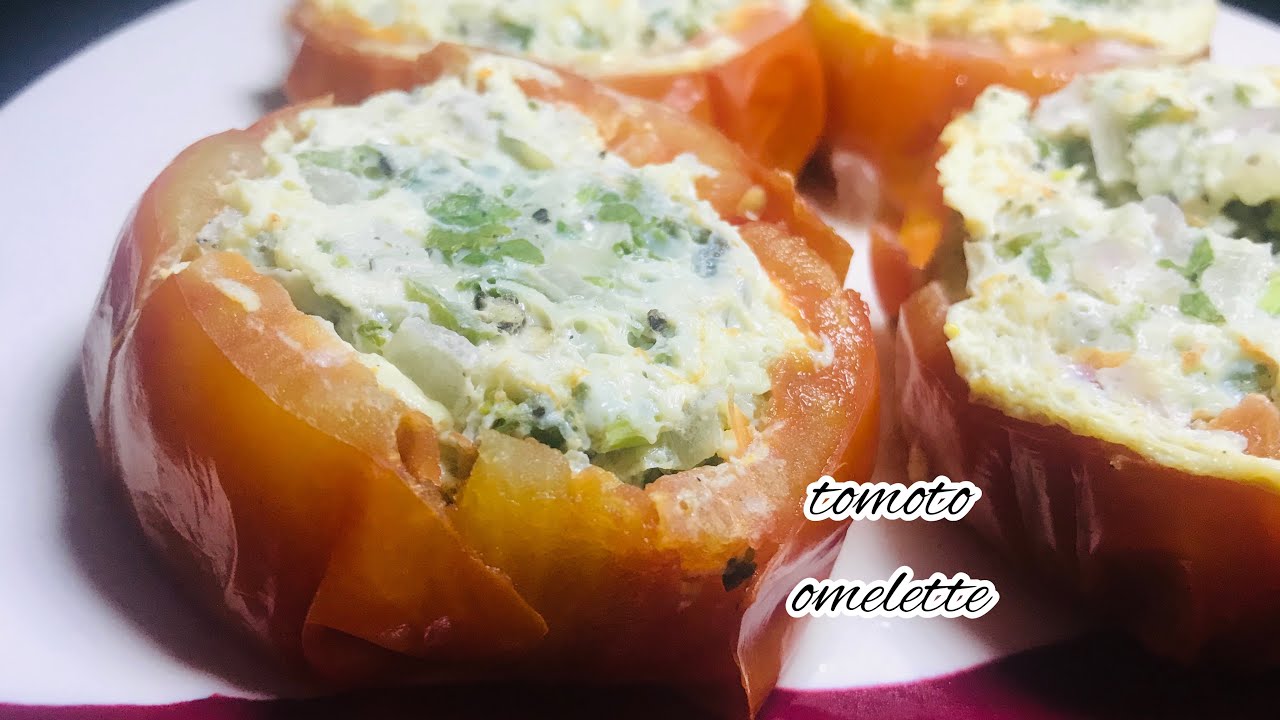 Tomoto omelette/easy recipe/just try it😋😋