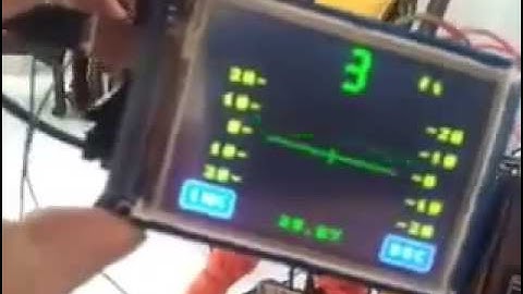 Arduino 3.2 TFT LCD attitude indicator Video #2 with altimeter.