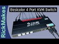 Basicolor 4 Port KVM Switch