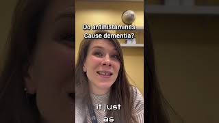 do antihistamines cause dementia?
