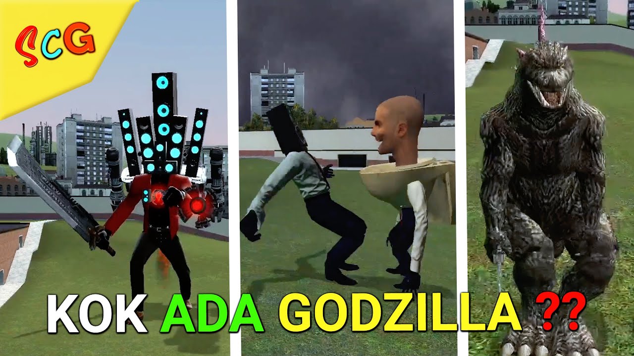 sobat gaming jadi godzilla di garrys mod gaes, kita costum karakter nya ...