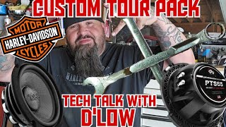 how to install custom tour pack / harley davidson sound system