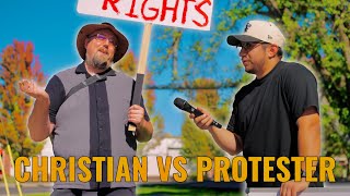 Christian Silences Protester with Brutal Logic