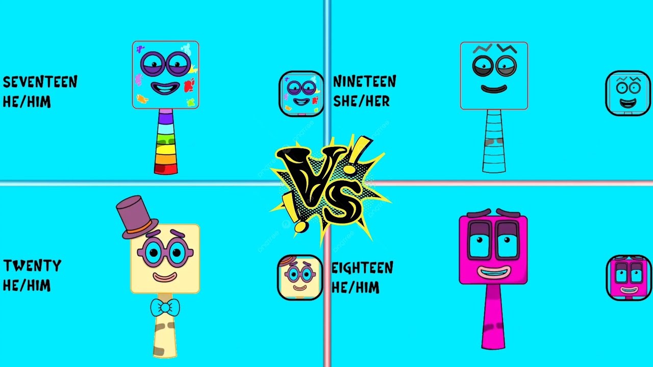 My Sprunki OC Seventeen From Eighteen VS Nineteen VS Twenty from Numberblocks VS Tiles Hop part 4
