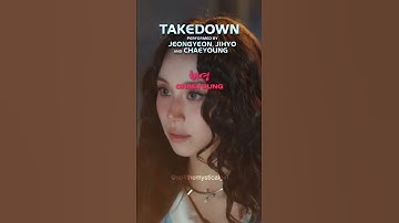 Thumbnail of TAKEDOWN lyrics |  TWICE's new song #shorts #twice