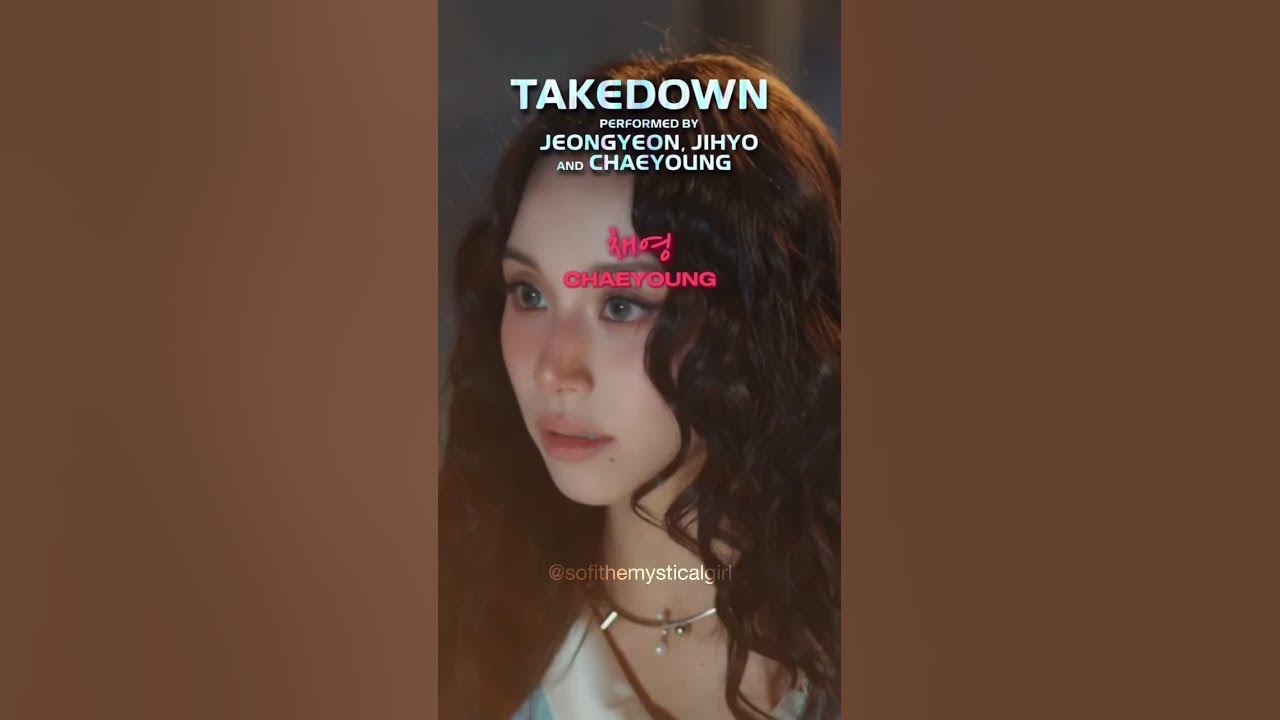 TAKEDOWN lyrics |  TWICE's new song #shorts #twice