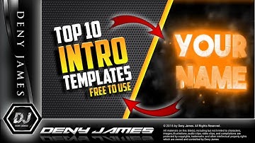Top 10 Intro Templates Free To Use | Intro HD Video using Panzoid