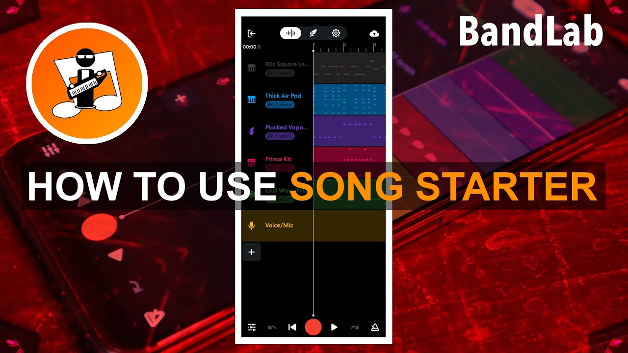 How to use the Song Starter in Bandlab to make a song YouTube