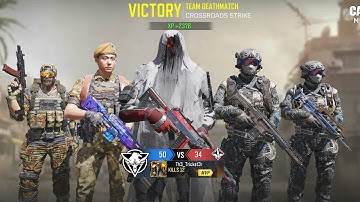 Crossroads Strike | CODM TDM Ranked Match MVP |  AK117 Bolted Steel | FHJ-18 | Season 9