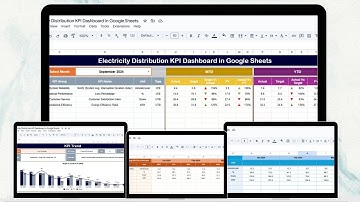 Electricity Distribution KPI Dashboard in Google Sheets