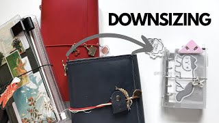 Mini planner setup (m5/micro 5/ A8 planner) | DOWNSIZING 😱