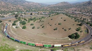Tehachapi Loop by drone