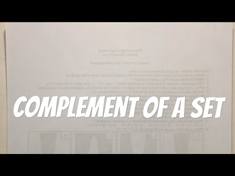 COMPLEMENT OF A SET