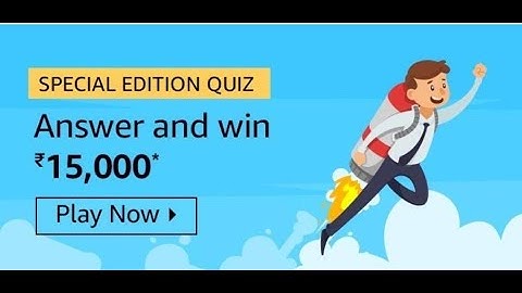 Amazon Special Edition Quiz Answers Today | Win 15,000 Amazon Pay Balance | 9 February 2020