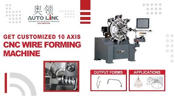 10 - Axis CNC Wire Forming Machine | Spring Forming Machine | Available in Alibaba and Made in China