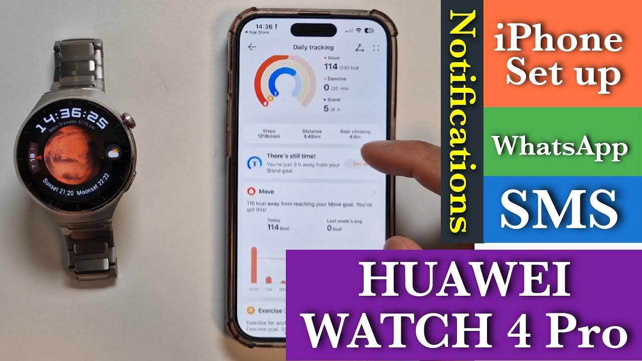 HUAWEI WATCH GT 4 46mm Smartwatch, hasta 2 semanas de batería, iOS