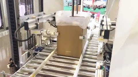 Bag Inserter Poly Bag Inserting Equipment Carton Lining Machine|YUPACK