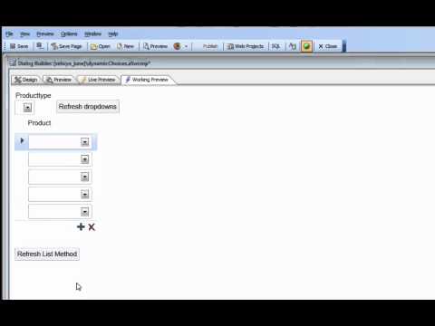 V11 Refresh the Choices in a Dropdownbox and Dynamically Filter the Choices in a Dropdownbox