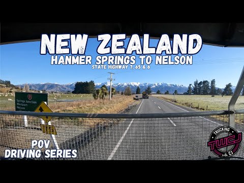 RAW POV Drive in a Kenworth K108E | Hanmer Springs to Nelson | SH7, 65 & 6 | New Zealand