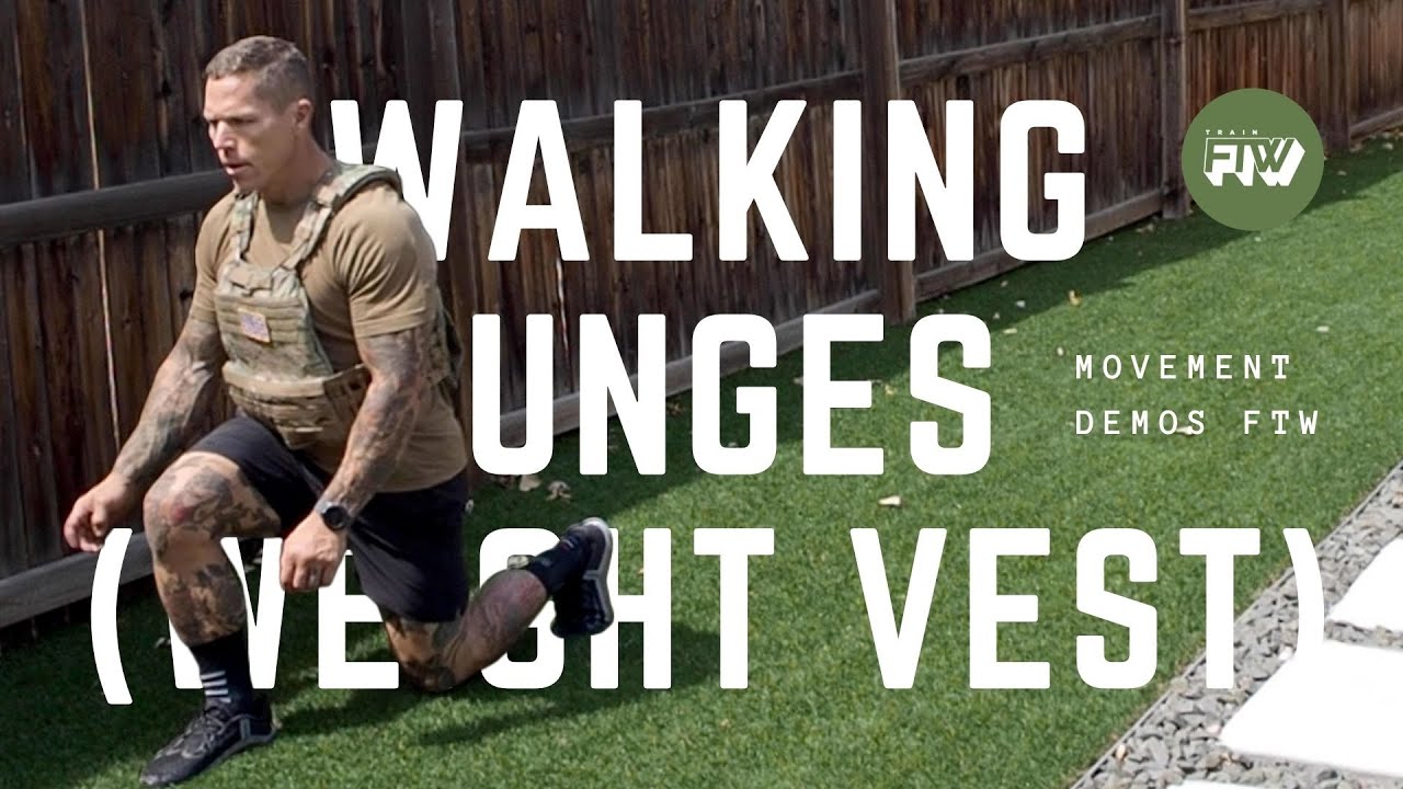Walking Lunges (Weight Vest) YouTube