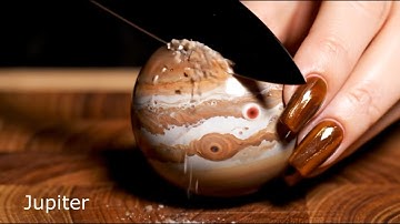 Solar System Planets Cutting | Cosmic ASMR #planet #asmr #fyp #ai #glass #solarsystem #relaxing