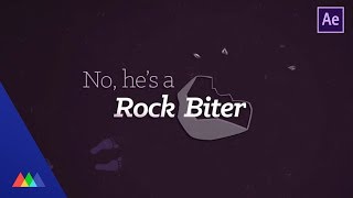 Kinetic Typography in After Effects Part 2