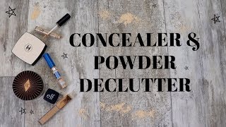 CONCEALER & POWDER COLLECTION AND DECLUTTER!!
