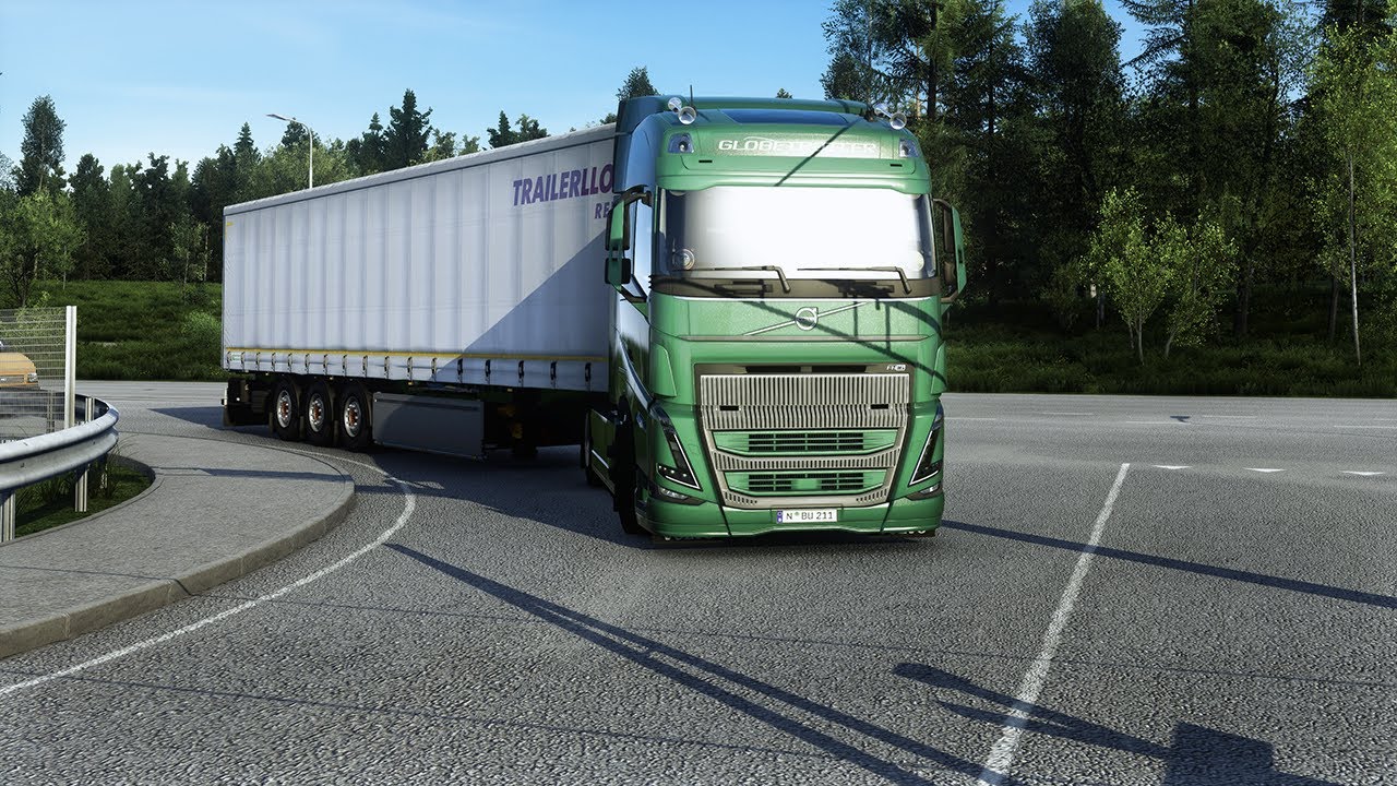 ETS2 Realistic Driving | Volvo FH5 D13K 500 Open Pipe Sound | Steering Wheel | 