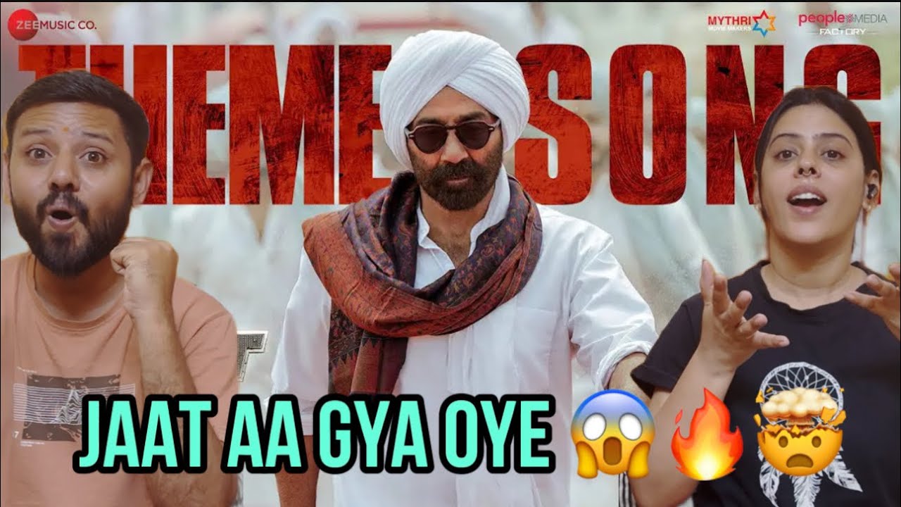 JAAT - Theme Song Reaction | Sunny Deol | Thaman S | Amrit Maan | Gopichandh Malineni