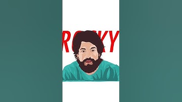 Rocky Sketch using Python Turtle Graphics in Python Coding #rocky  #python #coding #kgf