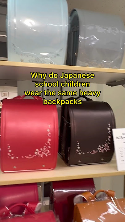 Japanese children wear identical backpacks 🎒WHY?#japan #travel #tokyo #shorts #school #backpack