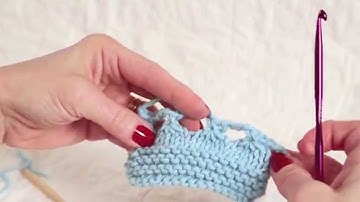 Crochet Chain Bind Off (for knitting)