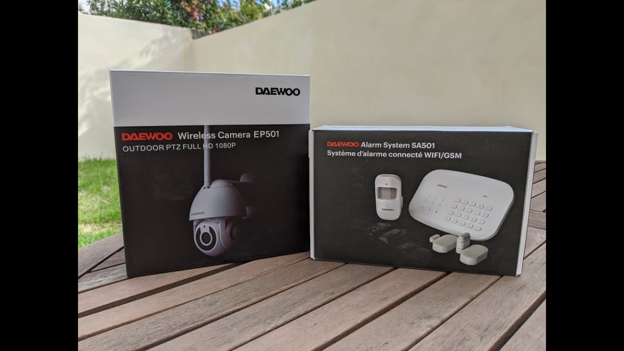 Test d'un système d'alarme connectée Daewoo Security 