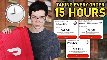 Taking Every DoorDash order for 15 HOURS! (Challenge)
