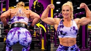 Can I Build Muscle at Planet Fitness as a Professional Strongwoman? | Brittany Diamond Back Day