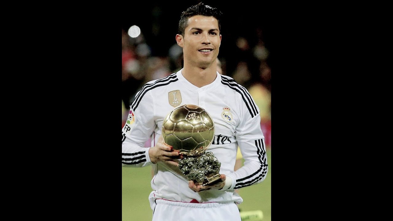 Cristiano Ronaldo apresenta sua terceira Bola de Ouro ao Santiago Bernabéu  - YouTube