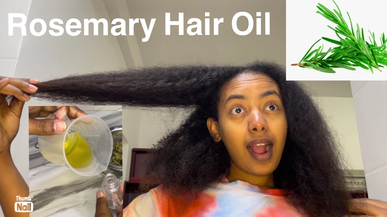 Rosemary hair oil For Hair GROWTH የሮዝመሪ ቅባት አሰራር Day 10 YouTube
