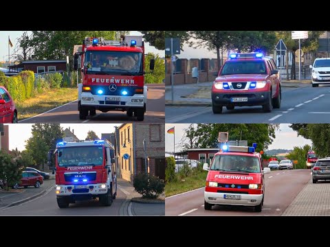 [Vegetationsbrände uvm.] || Freiwillige Feuerwehr Röblingen am See im Dauereinsatz || Einsatzfahrten