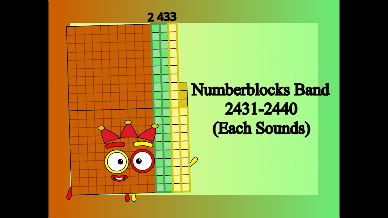Numberblocks Band 2431-2440 (Each Sounds) - YouTube