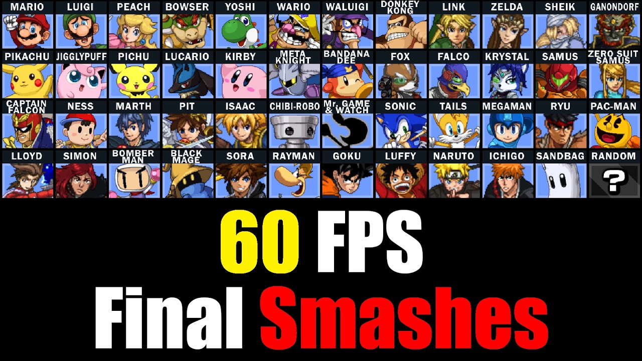 What If Super Smash Flash 2 Ran at 60fps? Watch the Final Smashes in Smooth Detail!
