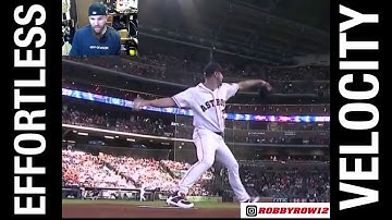 Justin Verlander Effortless Velocity - Pitching Mechanics Breakdown | ROBBY ROWLAND